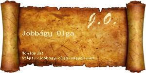Jobbágy Olga névjegykártya